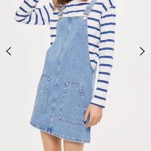 Topshop MOTO Pinafore Dress